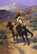 Frederick Remington Indian Trapper Sweden oil painting reproduction